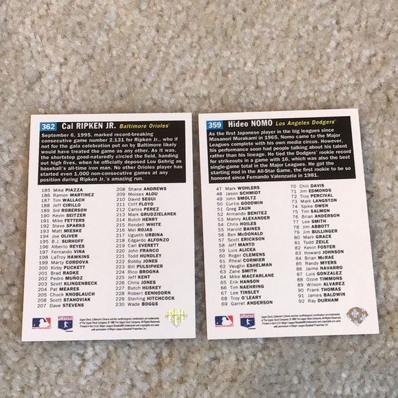 Vintage 1995 Upper Deck MLB Baseball Trading Cards, Lot of 46 Cards - Picture 5 of 16